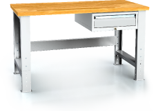 Pracovní stůl alcera PROFI - deska - noha - noha - závěsný kontejner 700 - 1055 x 1500 x 700